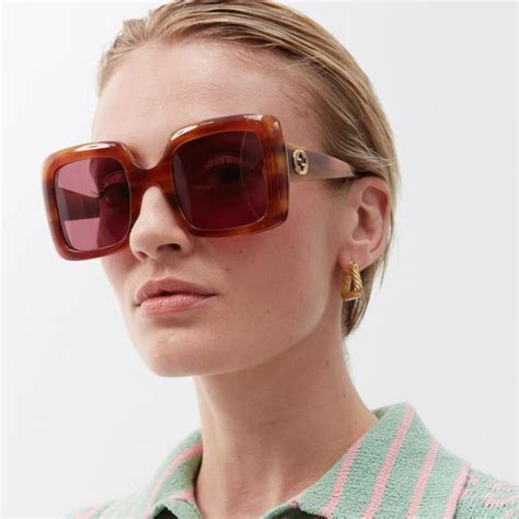 gucci gg0896s sunglasses|Gucci tortoise shell sunglasses.